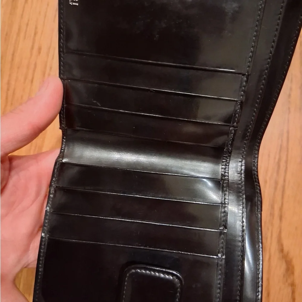 Vintage Gucci Black Patent  Lether  Wallet EUC - Picture 4 of 7